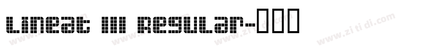 Lineat III Regular字体转换